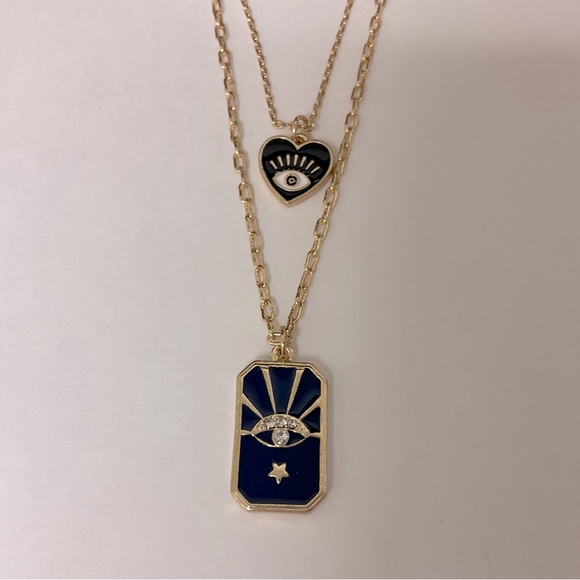 Evil Eye 🧿 Tarot Card Layered Necklace 💫 - Picture 2 of 12